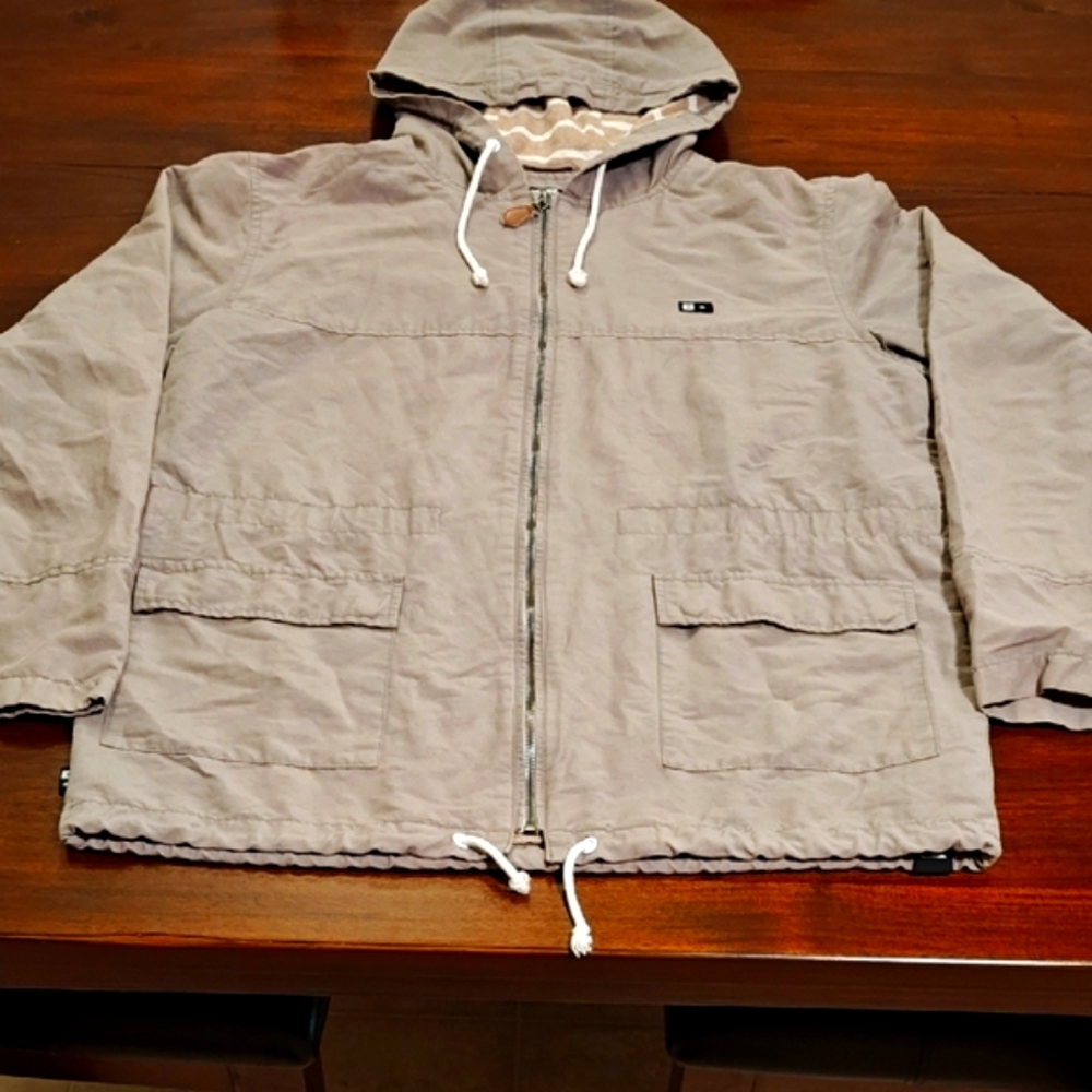 Fourstar Clothing Men's Tan/Khaki Hooded Jacket